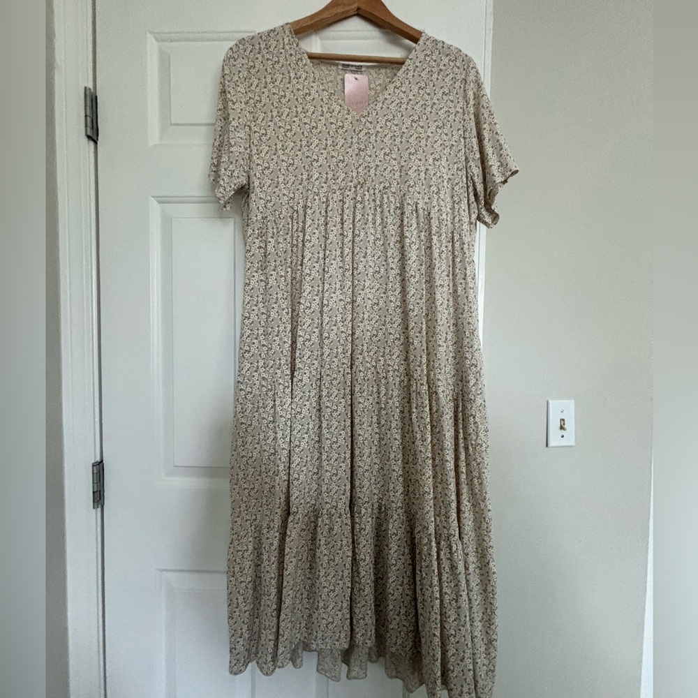 Adorable Floral Bohemian Italian Market Dress